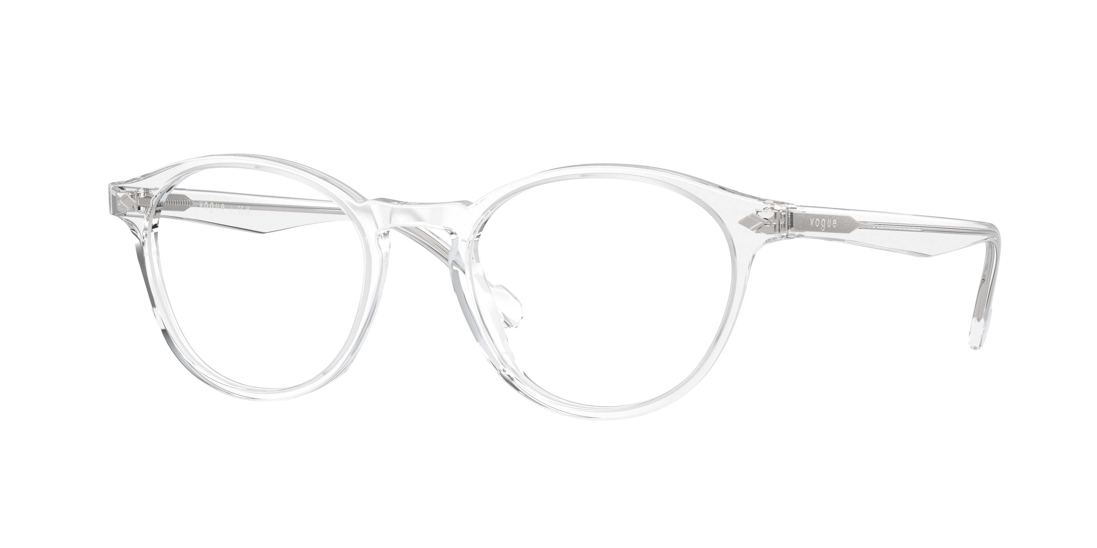 Vogue VO5326 Oval Eyeglasses  W745-Transparent 51-145-19 - Color Map Transparent