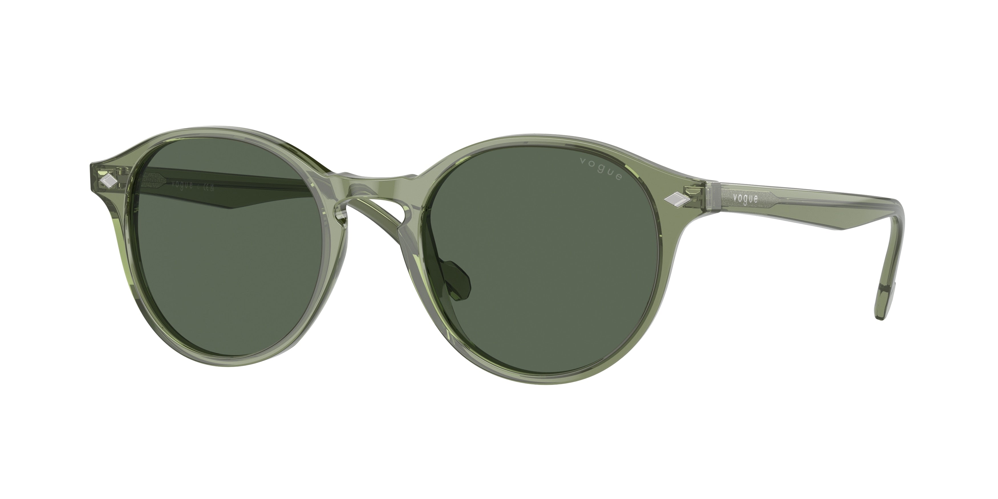 Vogue VO5327S Phantos Sunglasses  282071-Transparent Grey 51-145-20 - Color Map Grey