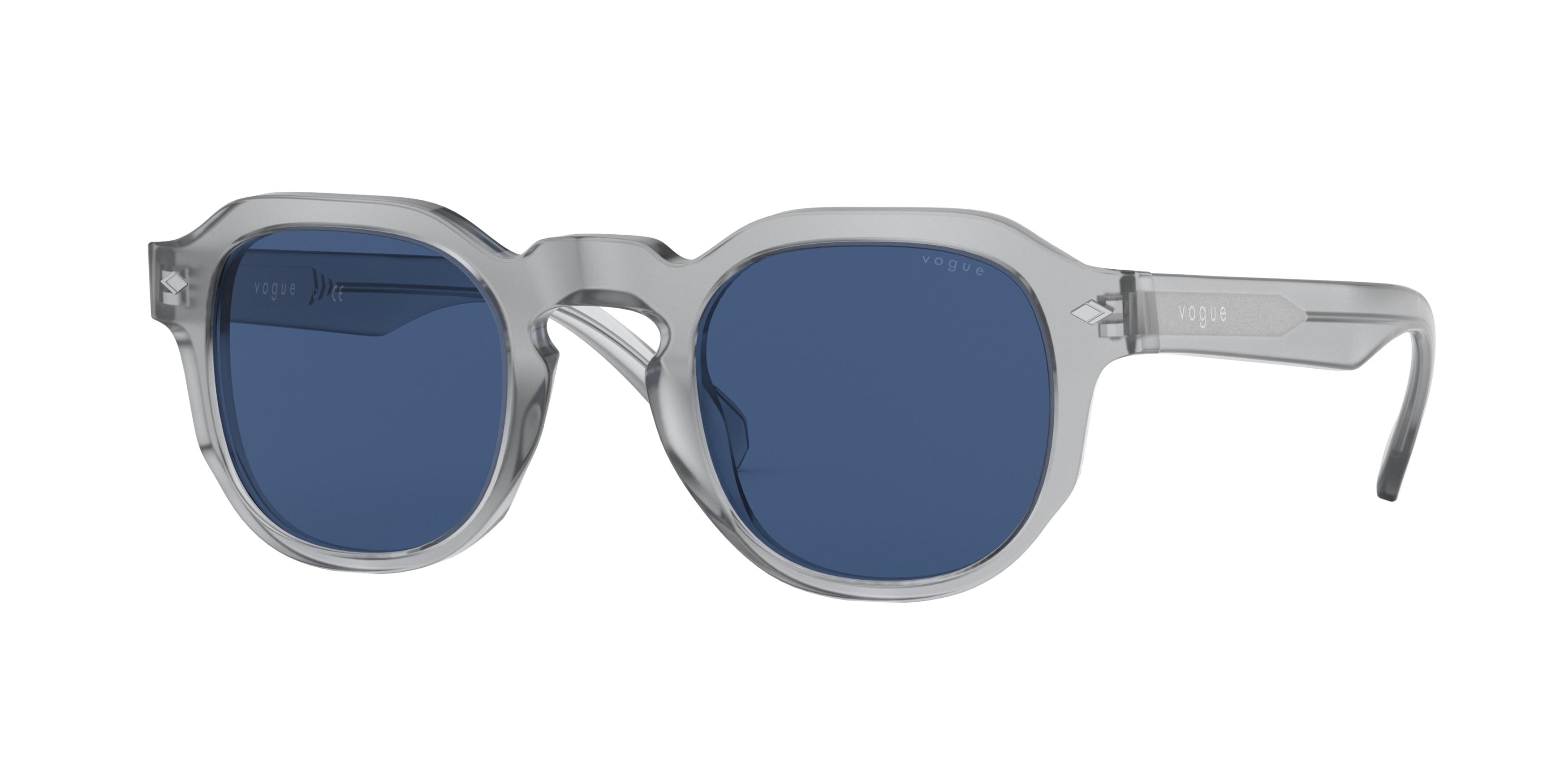 Vogue VO5330S Square Sunglasses  282080-Transparent Grey 46-145-24 - Color Map Grey
