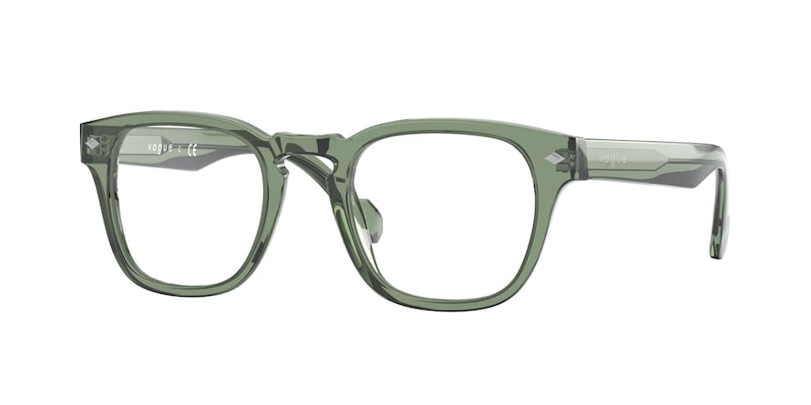 Vogue VO5331 Square Eyeglasses  2821-TRANSPARENT GREEN 49-21-145 - Color Map green