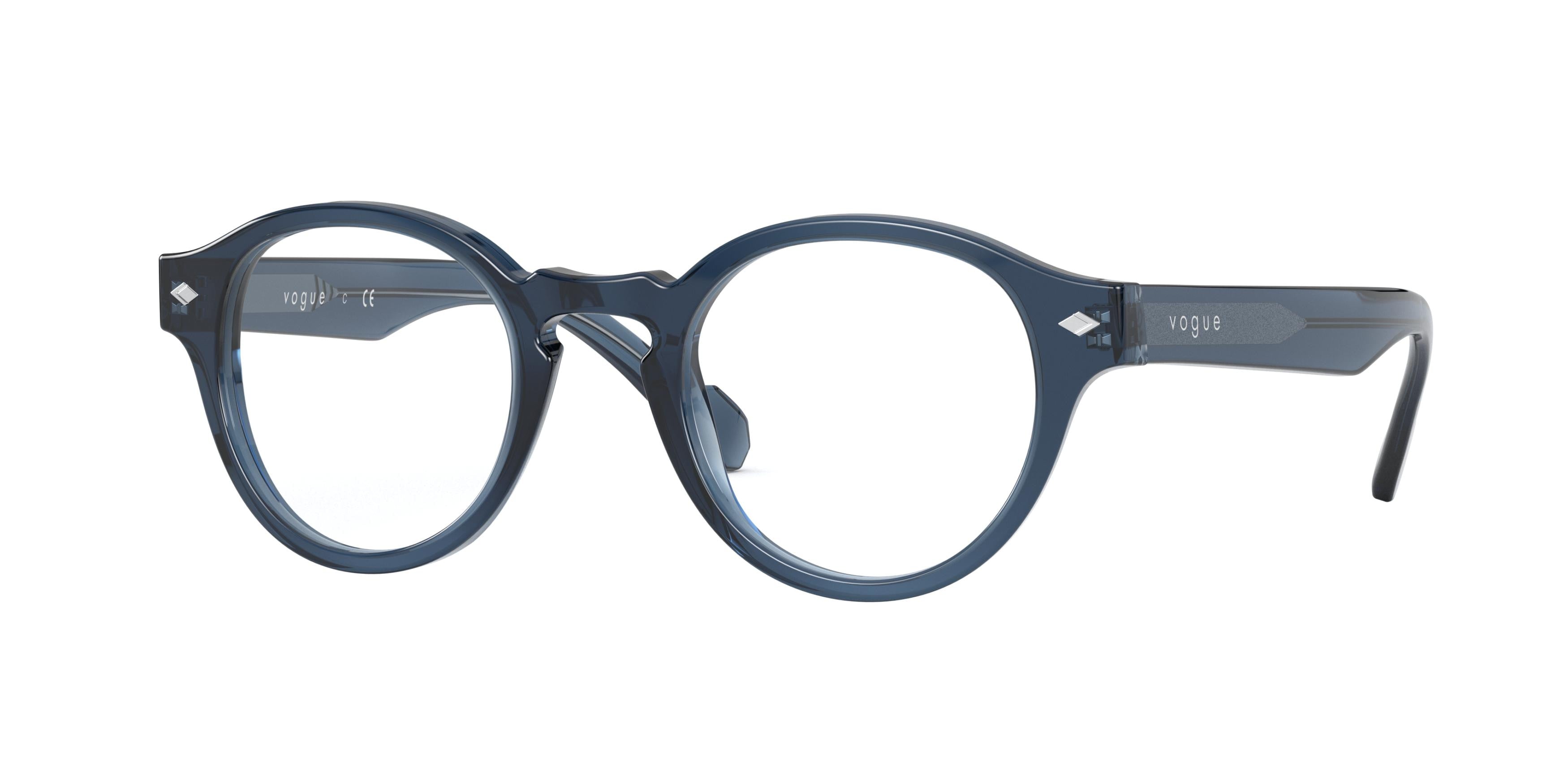 Vogue VO5332 Round Eyeglasses  2760-Transparent Blue 48-145-22 - Color Map Blue