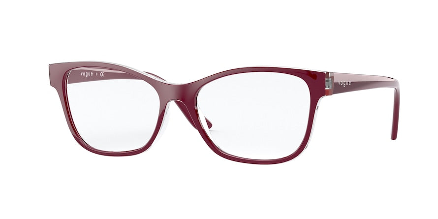 Vogue VO5335F Pillow Eyeglasses  2843-TOP BORDEAUX TRANSPARENT 55-16-140 - Color Map bordeaux