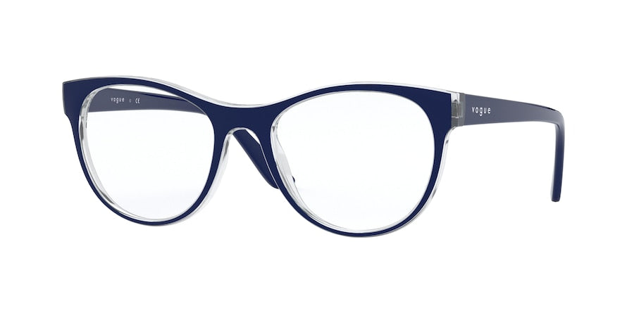 Vogue VO5336 Oval Eyeglasses  2841-TOP BLUE/SERIGRAPHY 52-19-140 - Color Map blue