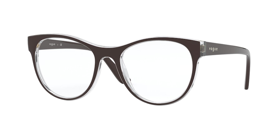 Vogue VO5336 Oval Eyeglasses  2842-TOP BROWN/SERIGRAPHY 52-19-140 - Color Map brown
