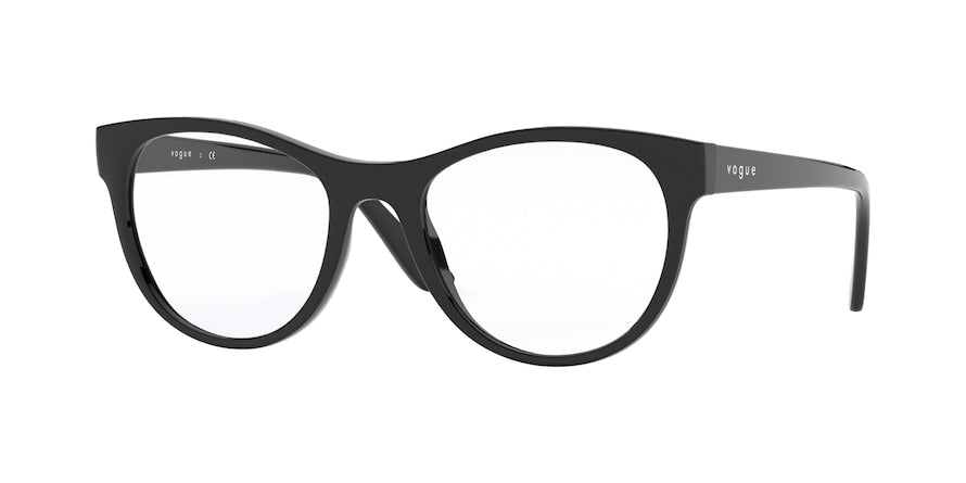 Vogue VO5336 Oval Eyeglasses  W44-BLACK 52-19-140 - Color Map black