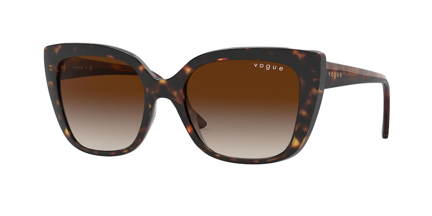 Vogue VO5337SF Square Sunglasses  W65613-DARK HAVANA 54-17-140 - Color Map havana