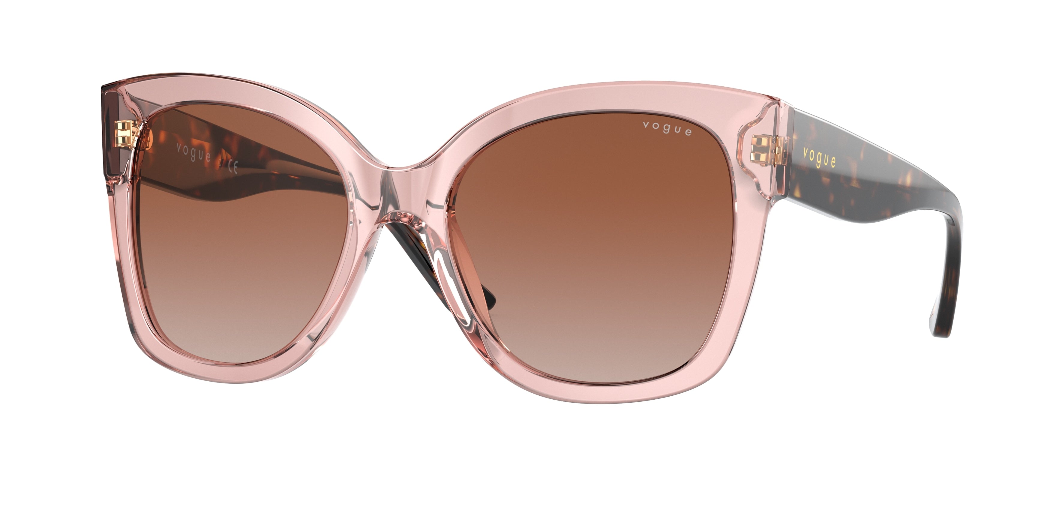Vogue VO5338S Pillow Sunglasses  282813-Pink Transparent 54-140-19 - Color Map Pink