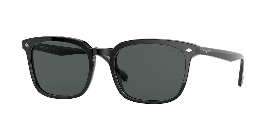 Vogue VO5347S Rectangle Sunglasses  W44/87-BLACK 53-19-145 - Color Map black