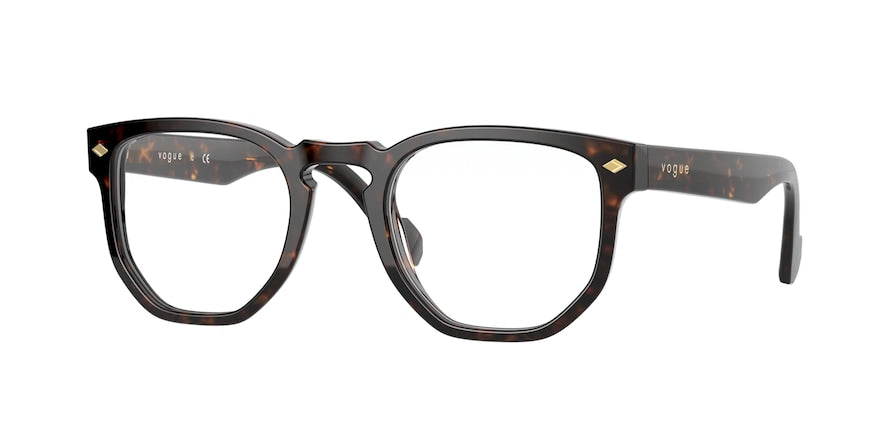 Vogue VO5360 Irregular Eyeglasses  W656-DARK HAVANA 49-22-145 - Color Map havana