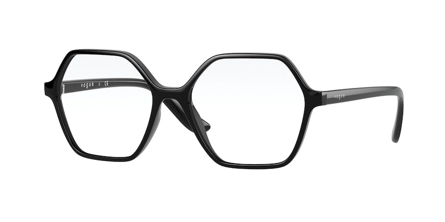 Vogue VO5363F Irregular Eyeglasses  W44-BLACK 54-16-140 - Color Map black