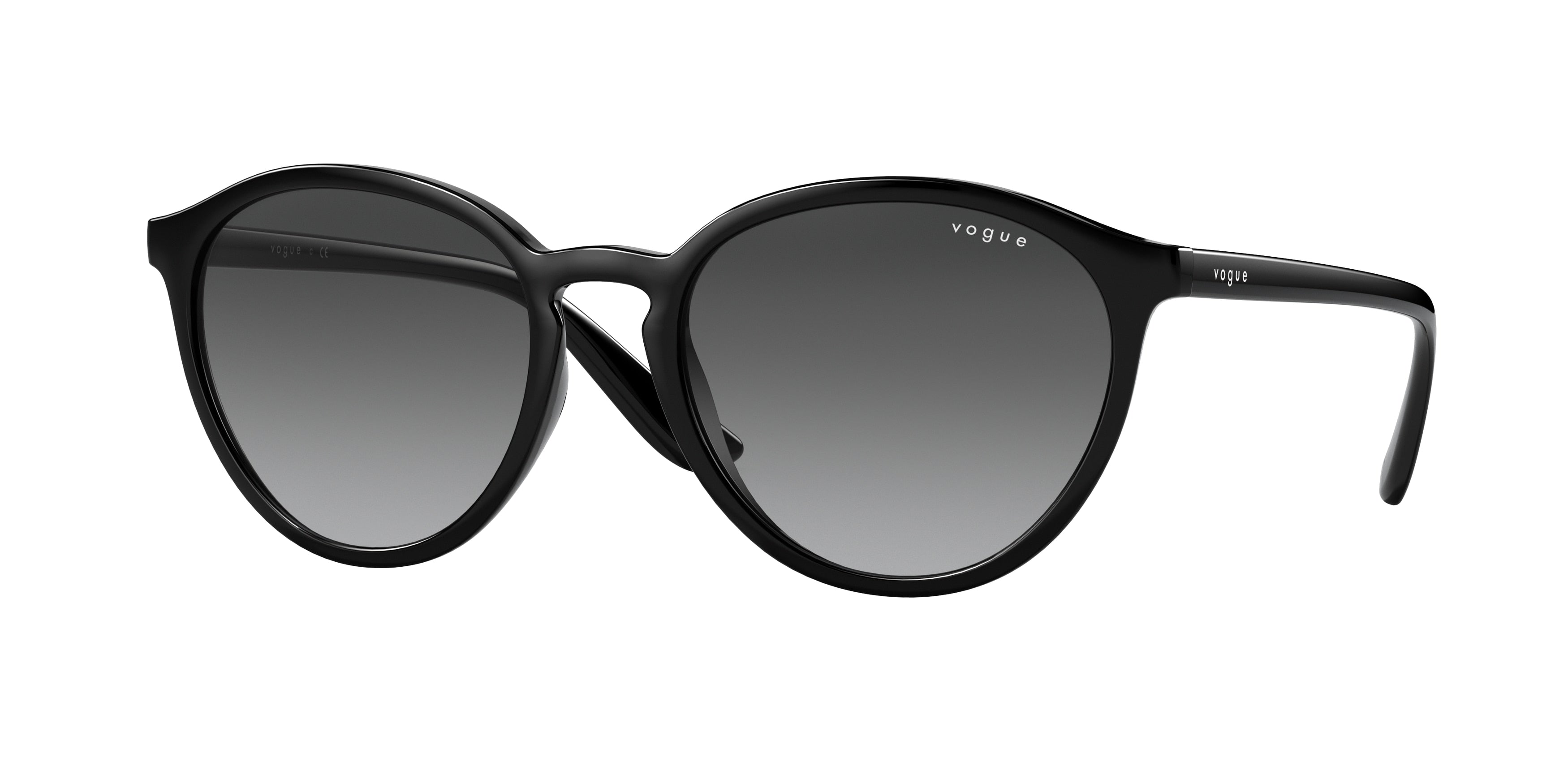 Vogue VO5374S Phantos Sunglasses  W44/11-Black 55-140-19 - Color Map Black