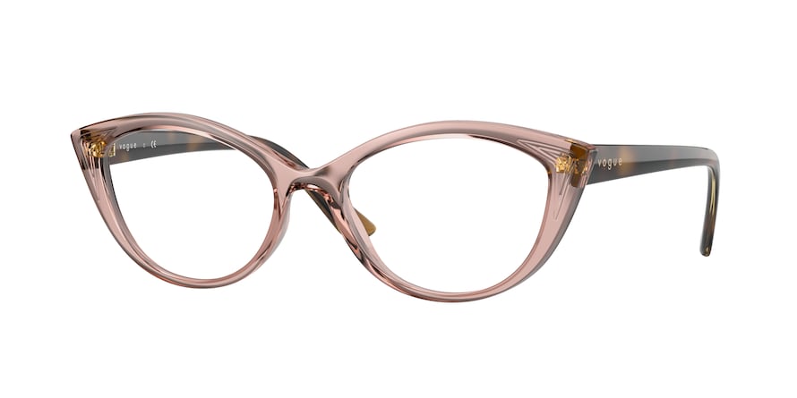 Vogue VO5375 Cat Eye Eyeglasses  2828-TRANSPARENT PINK 53-17-140 - Color Map pink