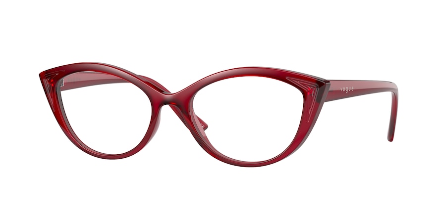 Vogue VO5375 Cat Eye Eyeglasses  2916-OPAL RED 53-17-140 - Color Map red