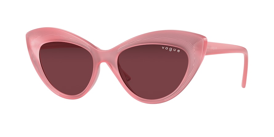 Vogue VO5377S Cat Eye Sunglasses  291569-OPAL PINK 52-17-140 - Color Map pink