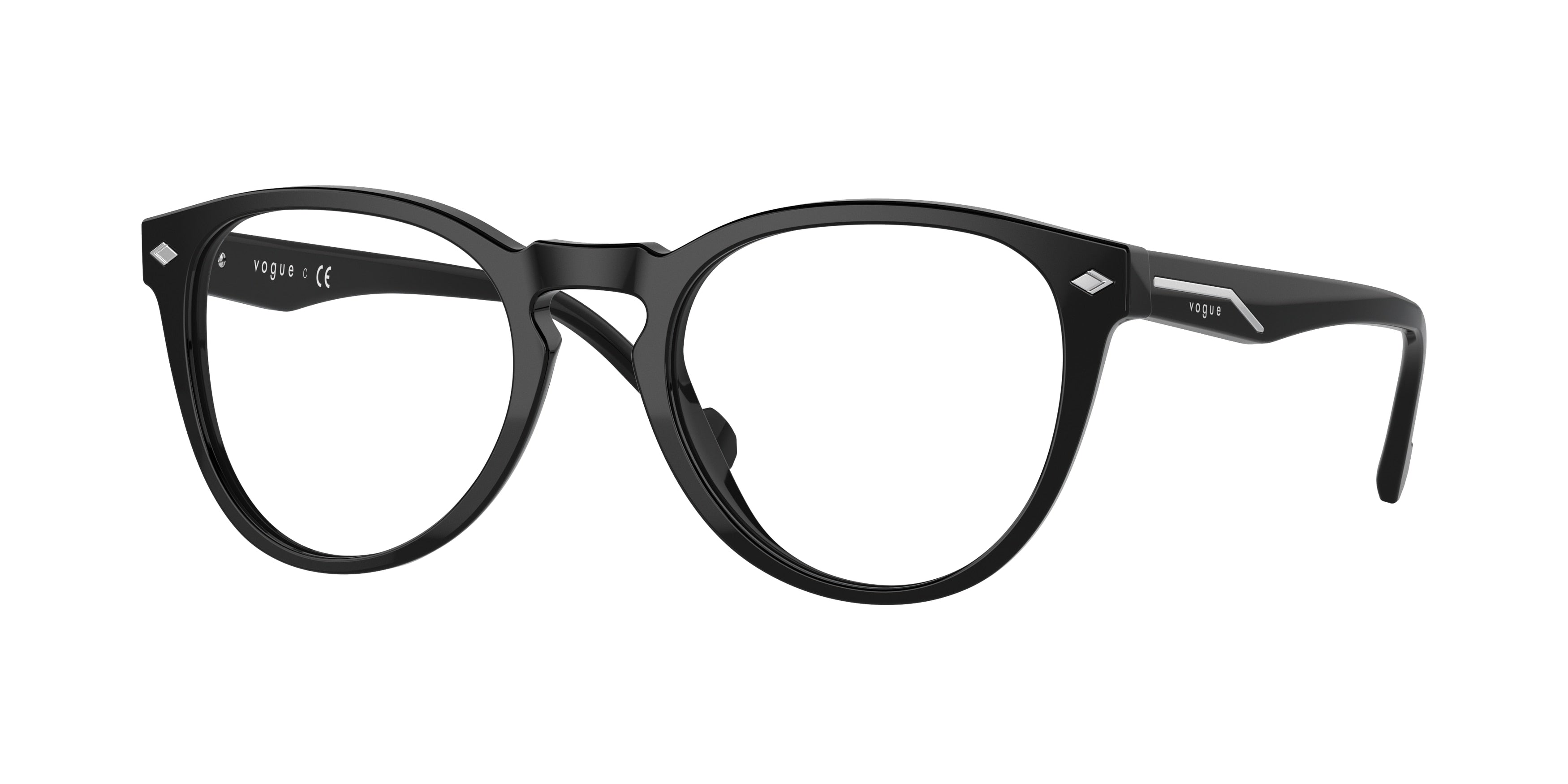 Vogue VO5382 Phantos Eyeglasses  W44-Black 51-145-20 - Color Map Black