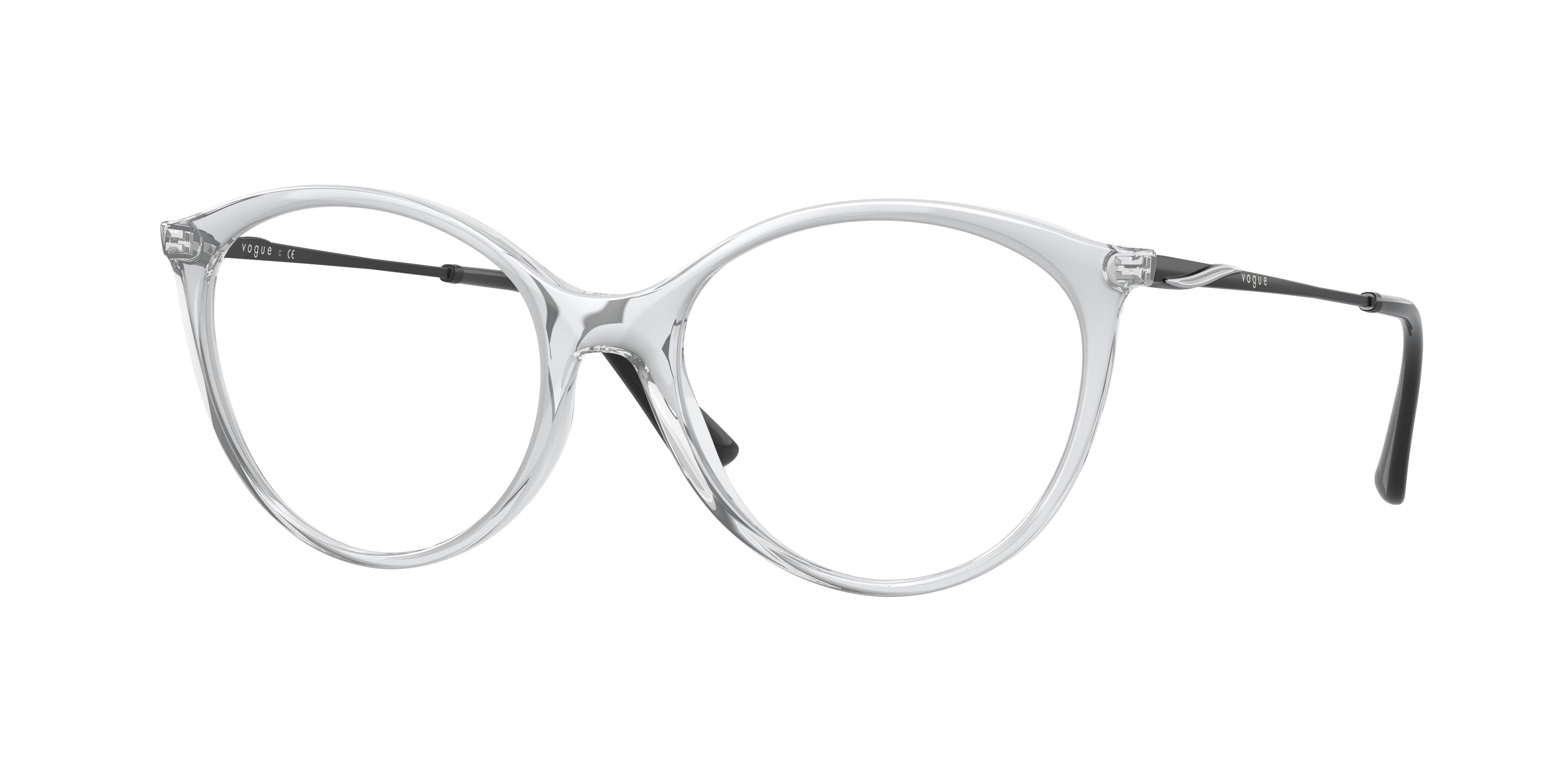 Vogue VO5387 Oval Eyeglasses  W745-Transparent 53-140-17 - Color Map Transparent