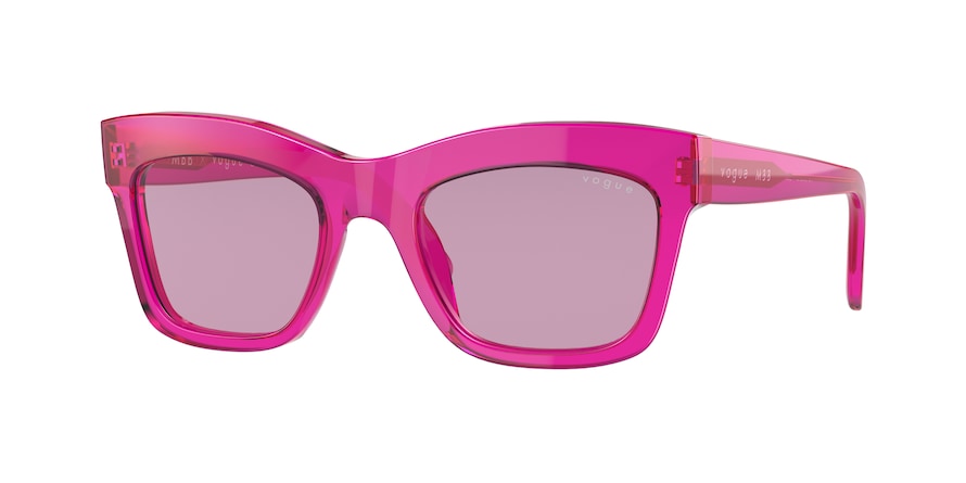 Vogue VO5392S Pillow Sunglasses  295276-TRANSPARENT FUXIA 50-20-140 - Color Map pink