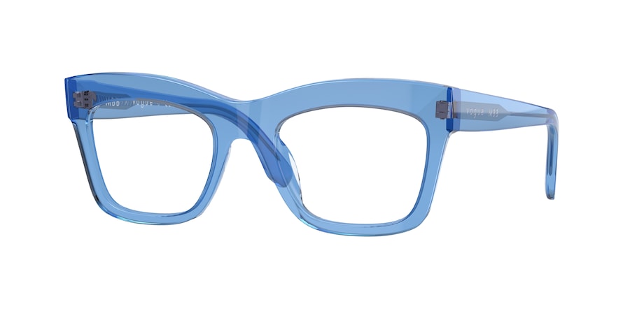 Vogue VO5396 Pillow Eyeglasses  2951-TRANSPARENT BLUE 50-20-140 - Color Map light blue