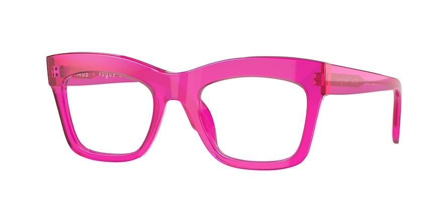 Vogue VO5396 Pillow Eyeglasses  2952-TRANSPARENT FUXIA 50-20-140 - Color Map pink