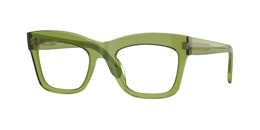 Vogue VO5396 Pillow Eyeglasses  2953-TRANSPARENT GREEN 50-20-140 - Color Map green