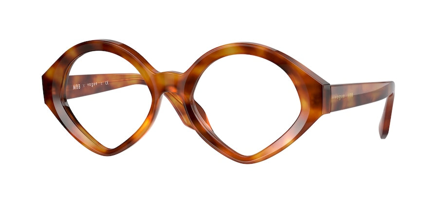 Vogue VO5397 Irregular Eyeglasses  2792-YELLOW HAVANA 52-18-135 - Color Map havana