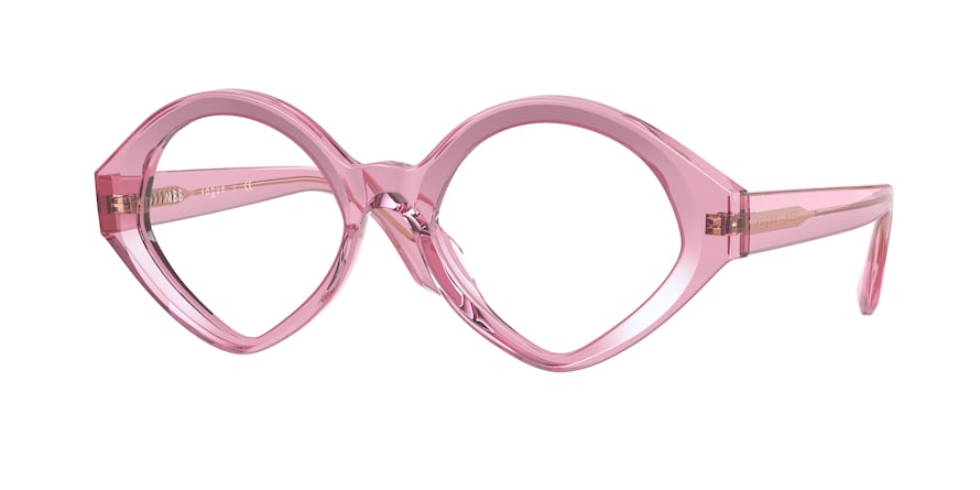 Vogue VO5397 Irregular Eyeglasses  2836-TRANSPARENT PINK 52-18-135 - Color Map pink