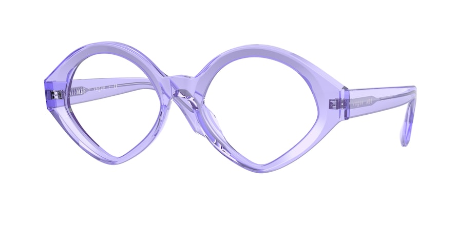 Vogue VO5397 Irregular Eyeglasses  2950-TRANSPARENT LILAC 52-18-135 - Color Map violet