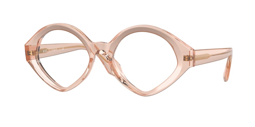 Vogue VO5397 Irregular Eyeglasses  2954-TRANSPARENT PEACH 52-18-135 - Color Map pink