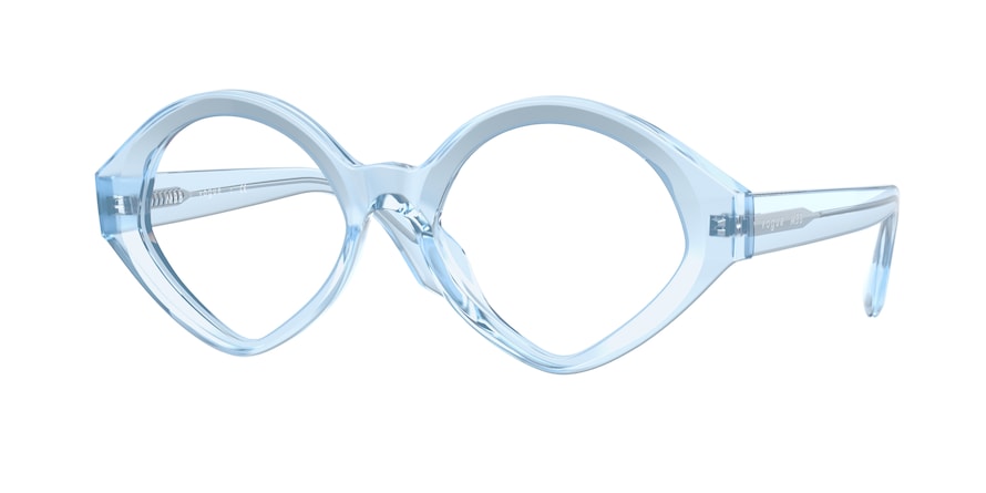 Vogue VO5397 Irregular Eyeglasses  2955-TRANSPARENT BLUE 52-18-135 - Color Map light blue