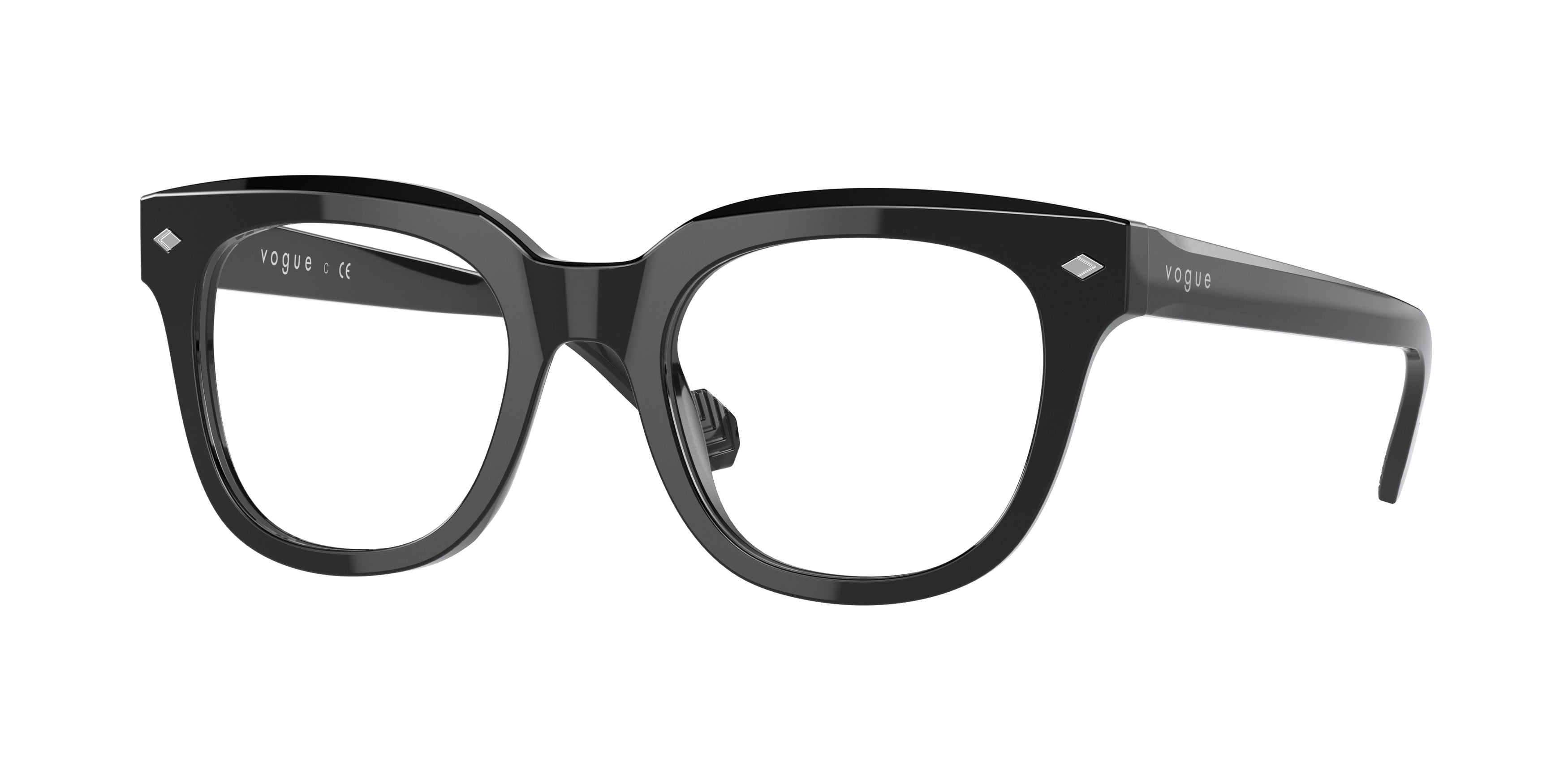 Vogue VO5402 Square Eyeglasses  W44-Black 49-145-20 - Color Map Black