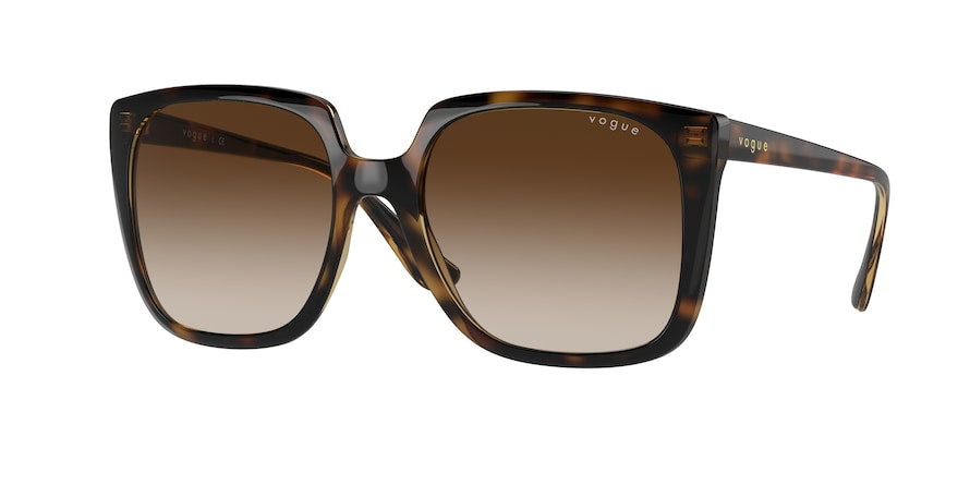 Vogue VO5411SF Square Sunglasses  W65613-DARK HAVANA 54-17-140 - Color Map havana