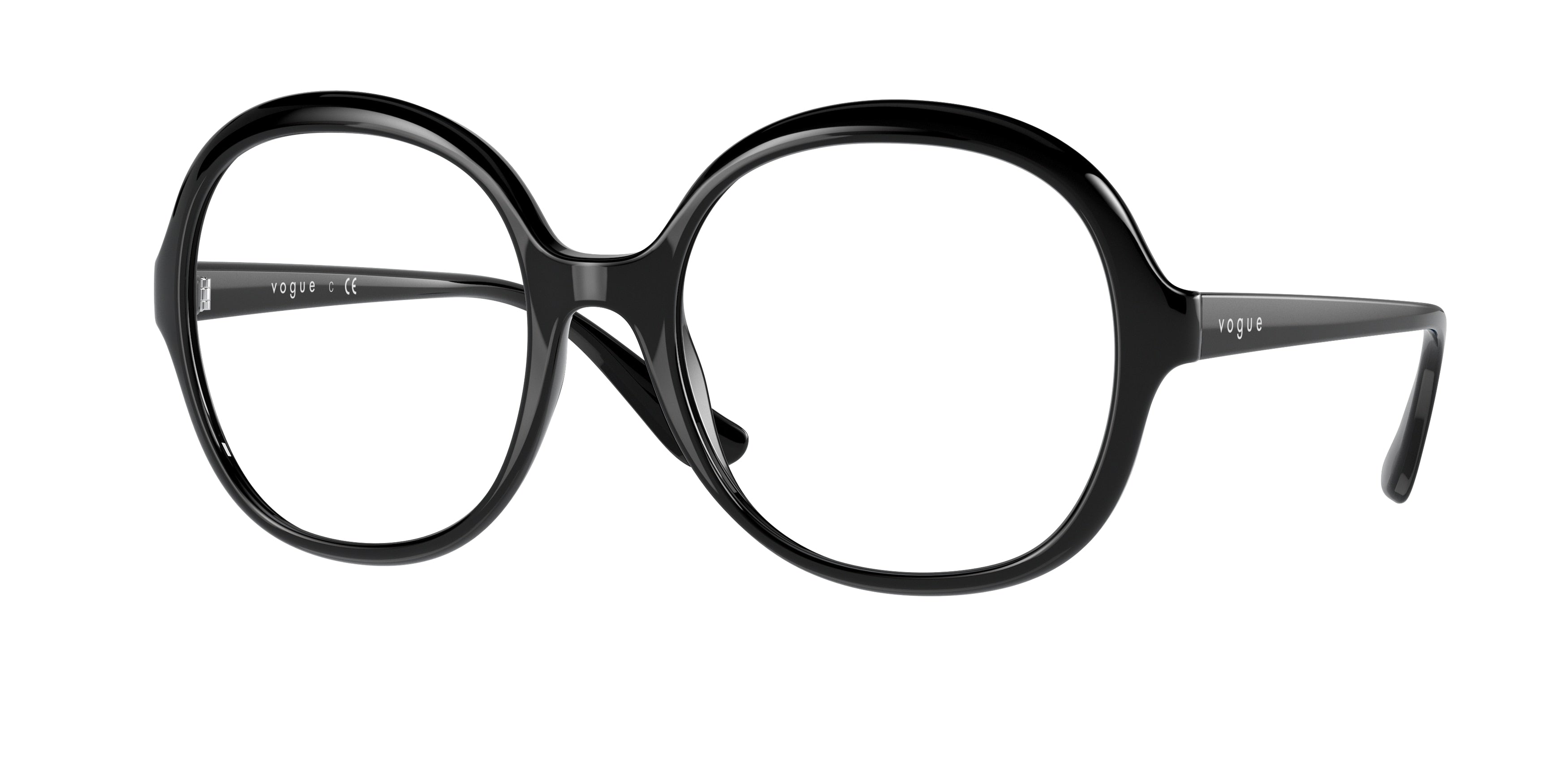 Vogue VO5412 Square Eyeglasses  W44-Black 51-140-19 - Color Map Black