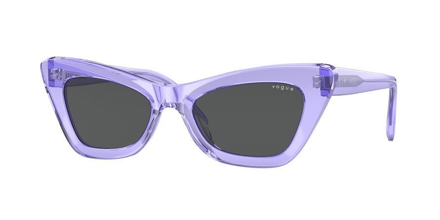 Vogue VO5415S Cat Eye Sunglasses  295087-TRANSPARENT LILAC 51-19-140 - Color Map violet