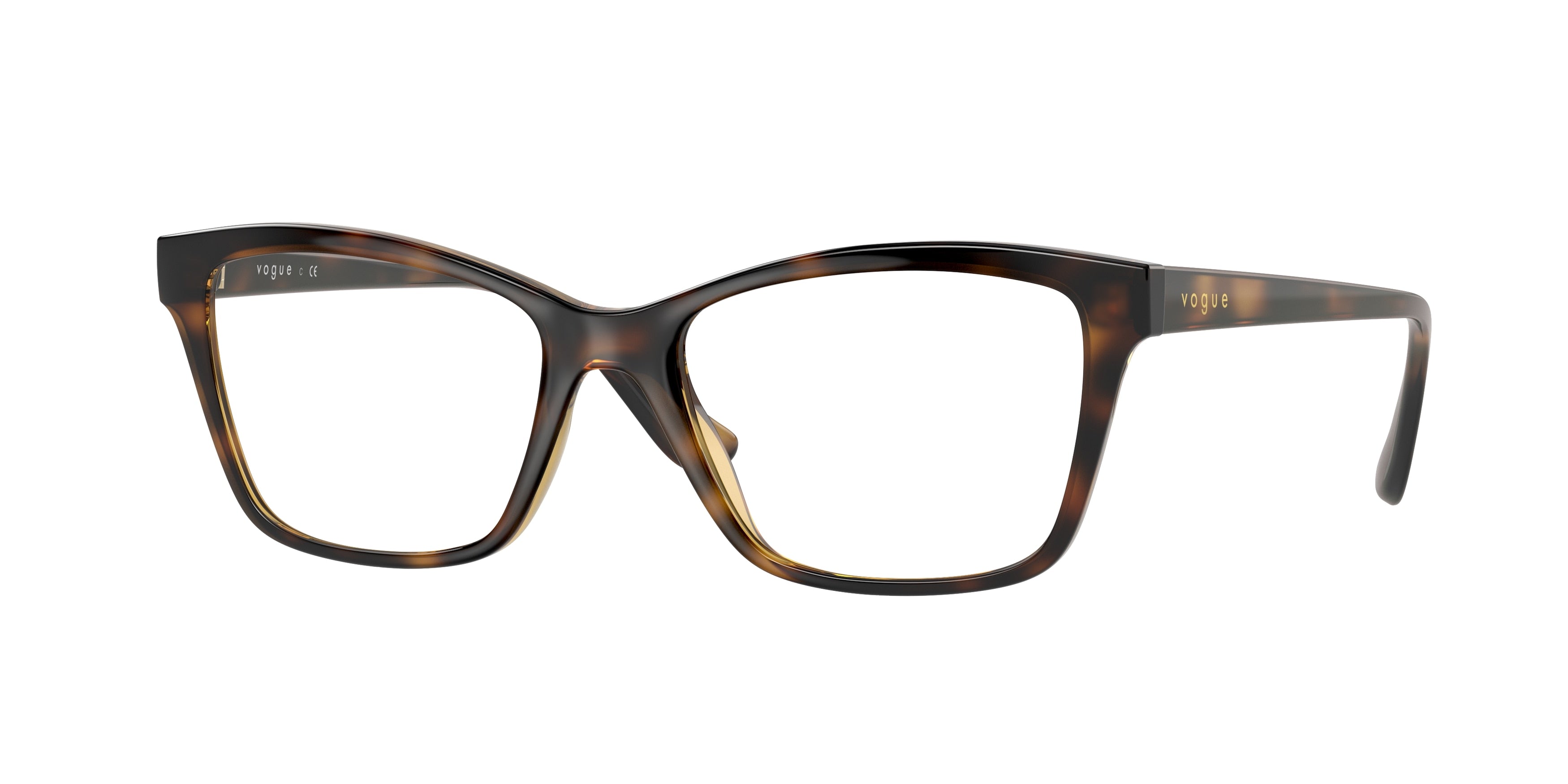 Vogue VO5420 Pillow Eyeglasses  W656-Dark Havana 53-140-17 - Color Map Brown