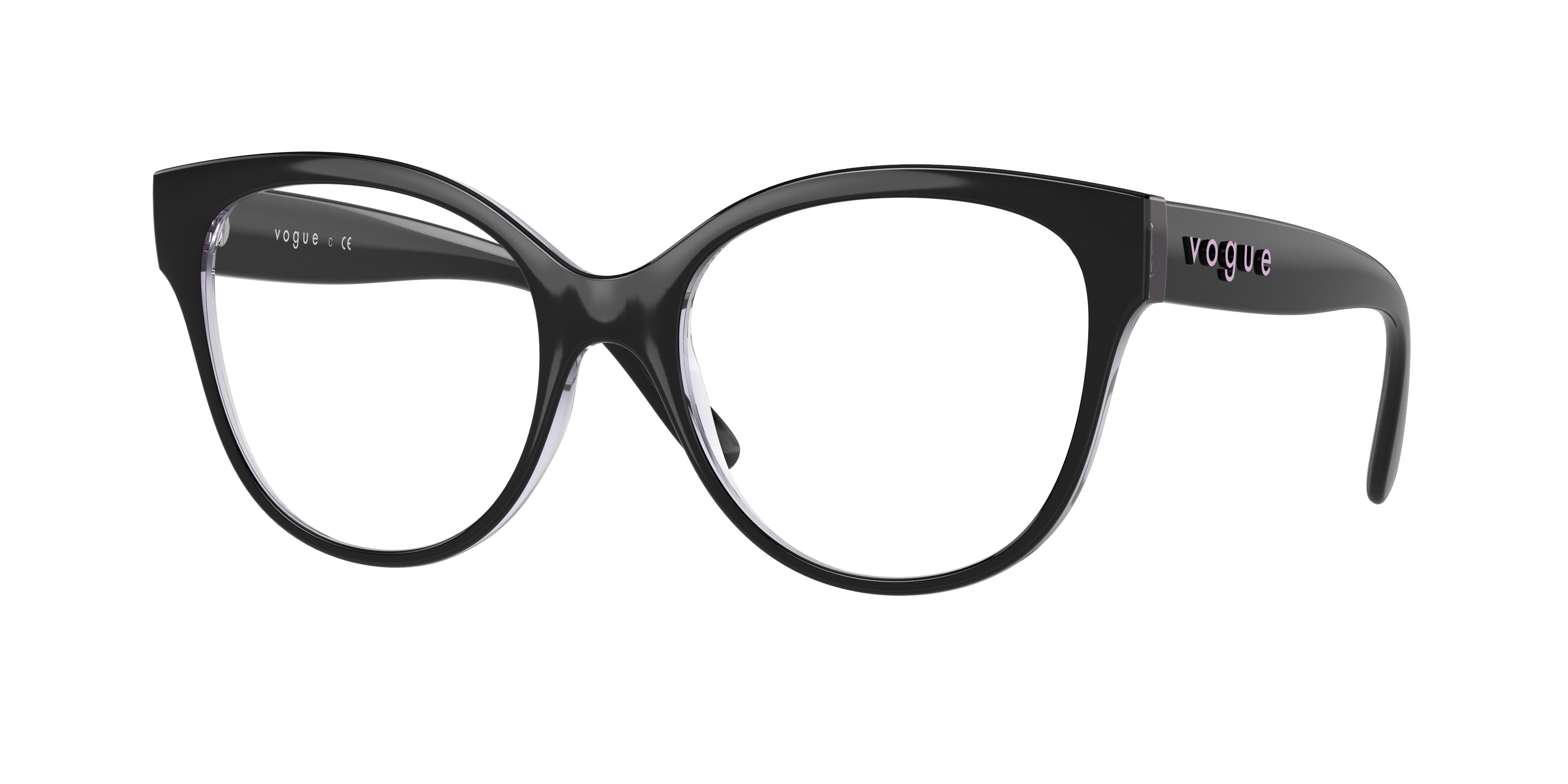Vogue VO5421 Phantos Eyeglasses  2992-Top Black /Serigraphy 53-140-18 - Color Map Black