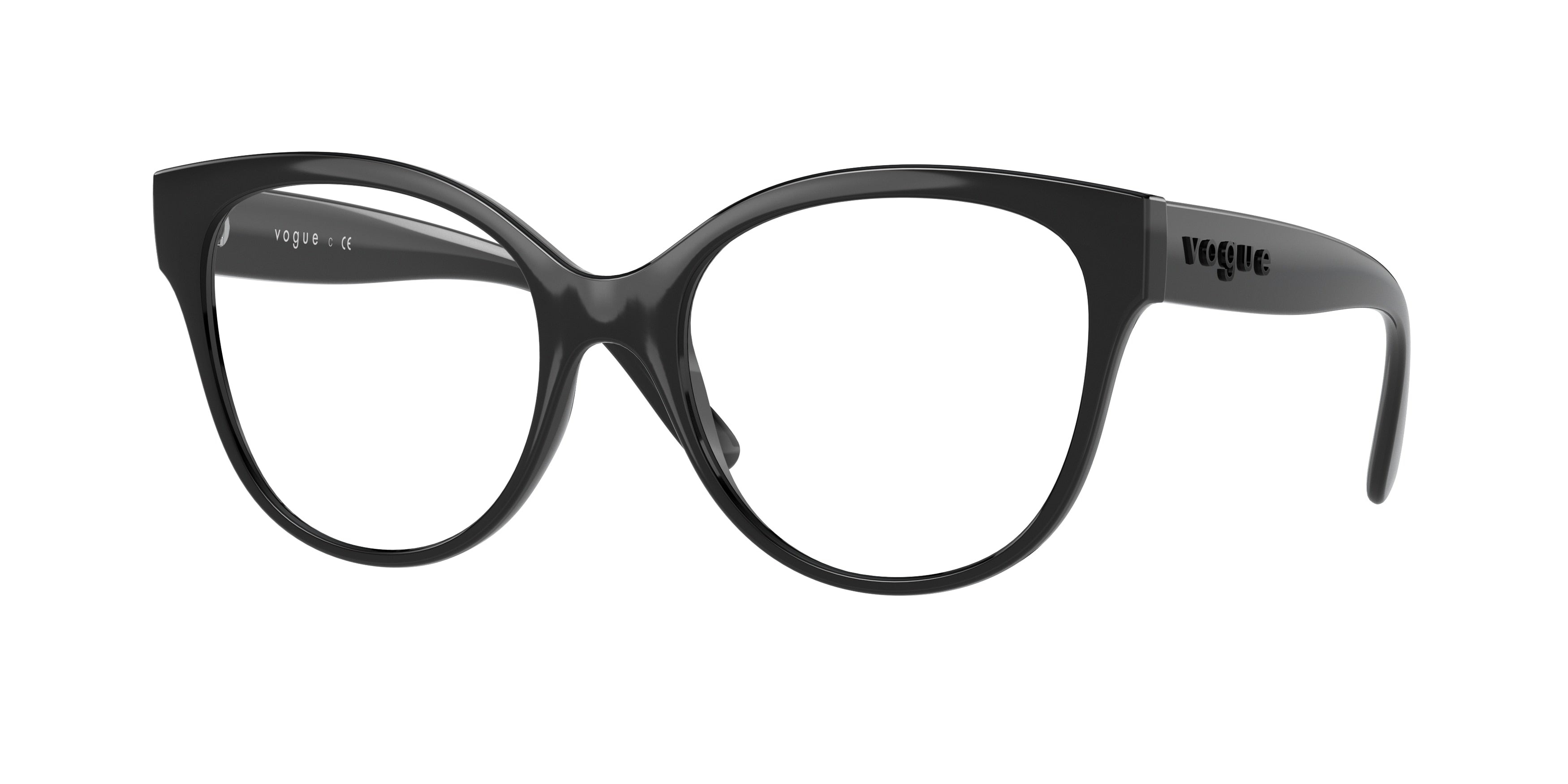 Vogue VO5421 Phantos Eyeglasses  W44-Black 53-140-18 - Color Map Black