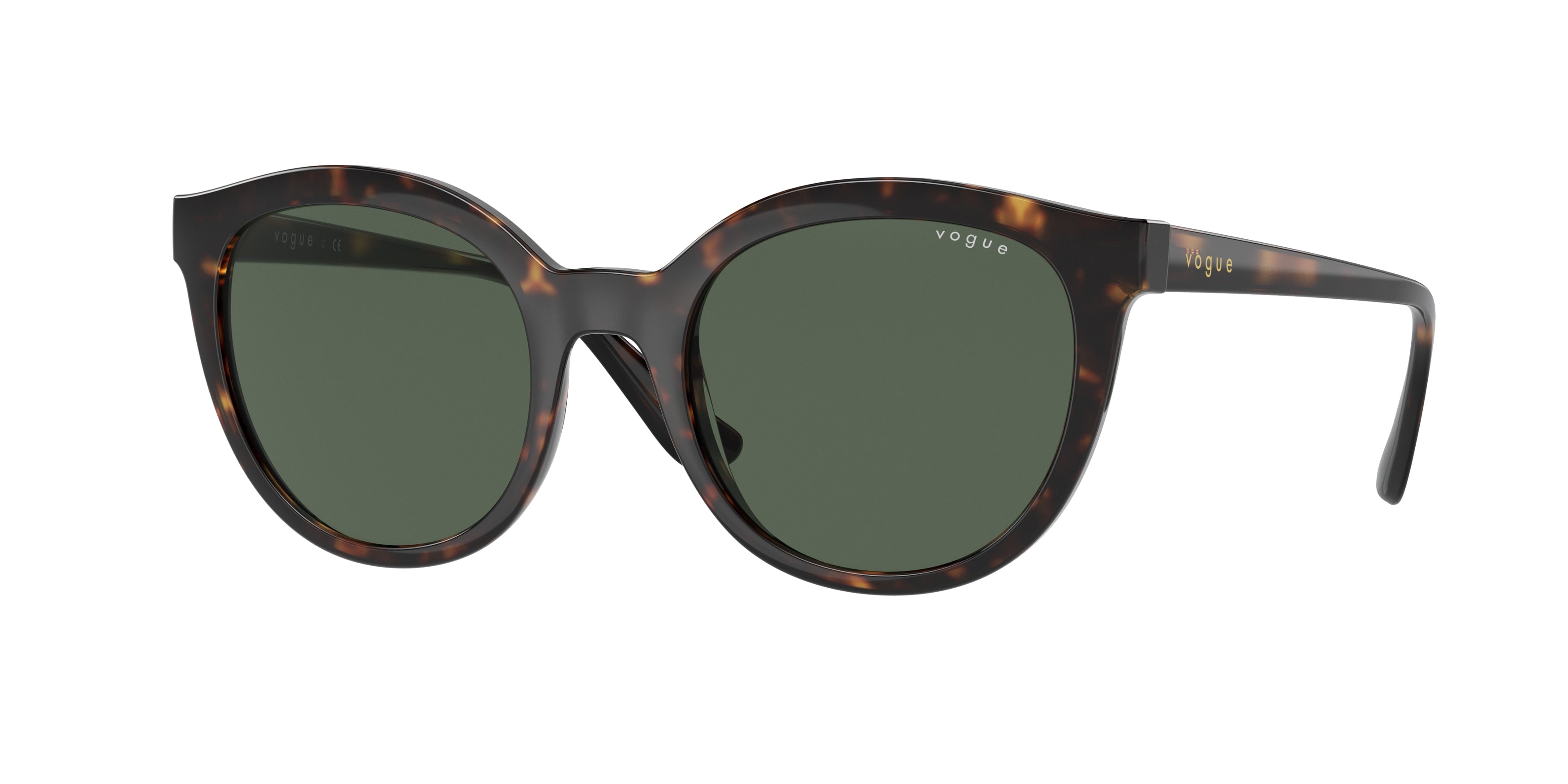 Vogue VO5427SF Oval Sunglasses  W65671-Havana 51-140-19 - Color Map Tortoise