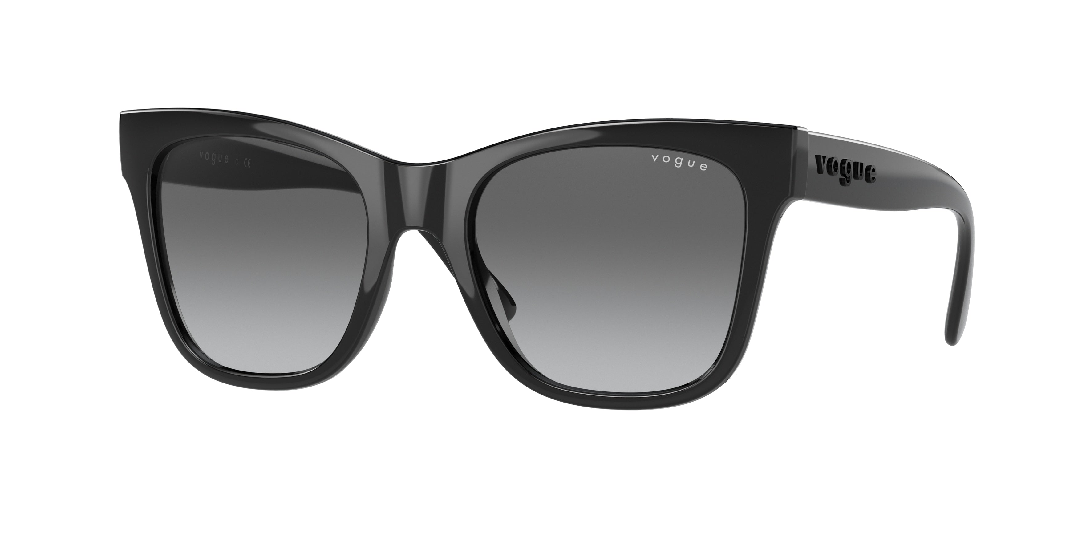 Vogue VO5428S Cat Eye Sunglasses  W44/11-Black 51-140-19 - Color Map Black