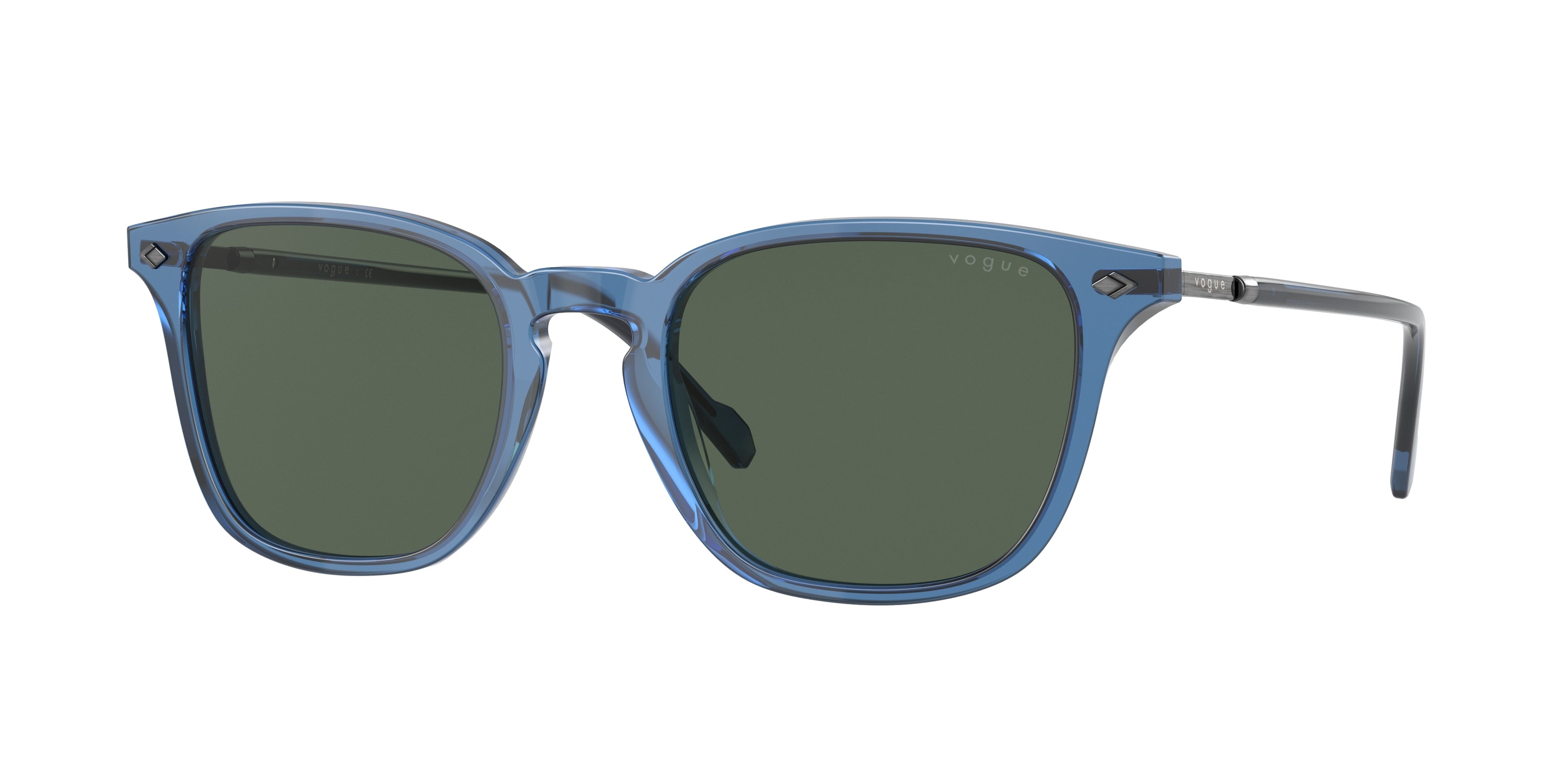 Vogue VO5431S Pillow Sunglasses  298371-Blue Sea 52-145-21 - Color Map Blue