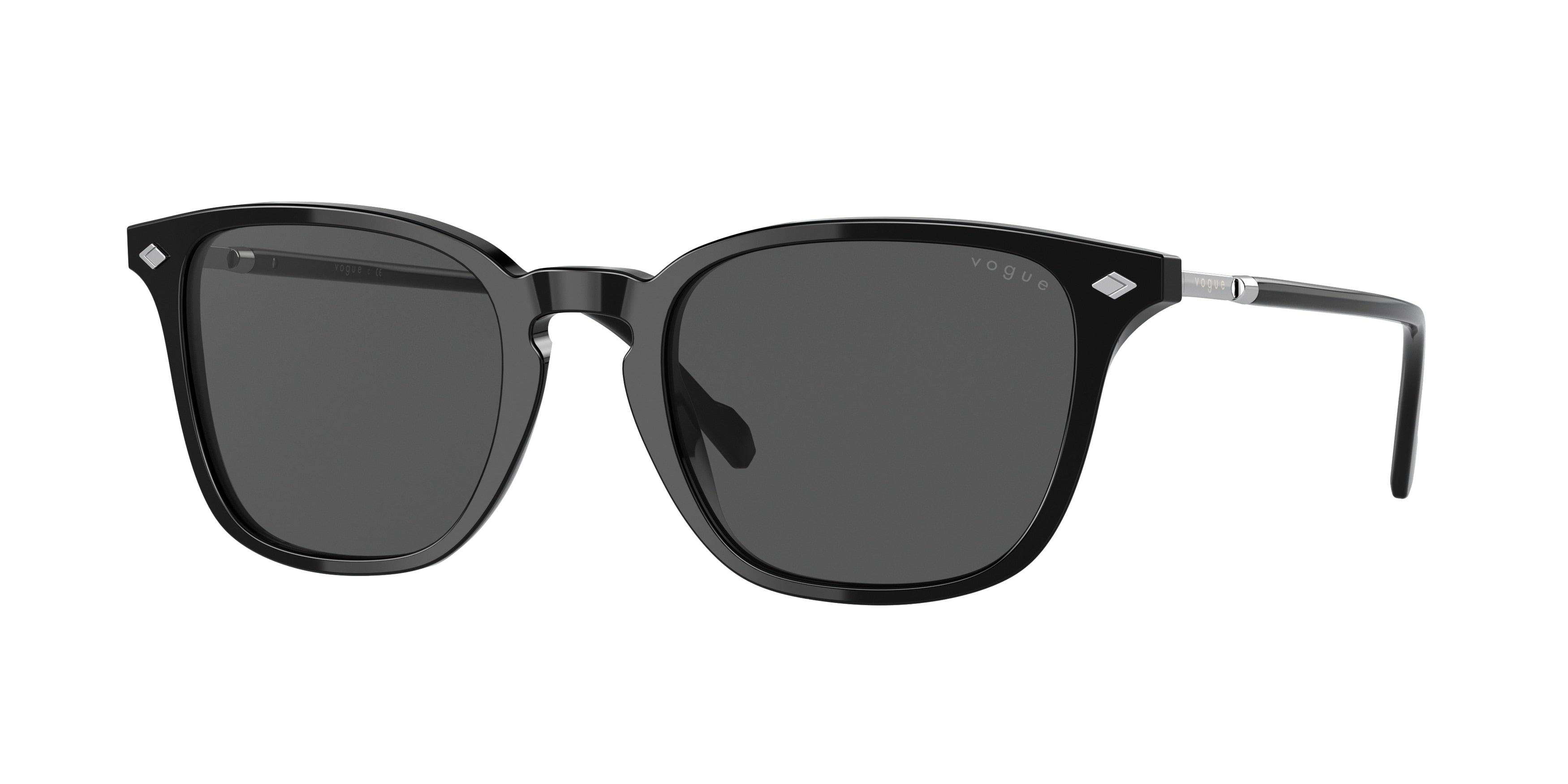 Vogue VO5431S Pillow Sunglasses  W44/87-Black 52-145-21 - Color Map Black