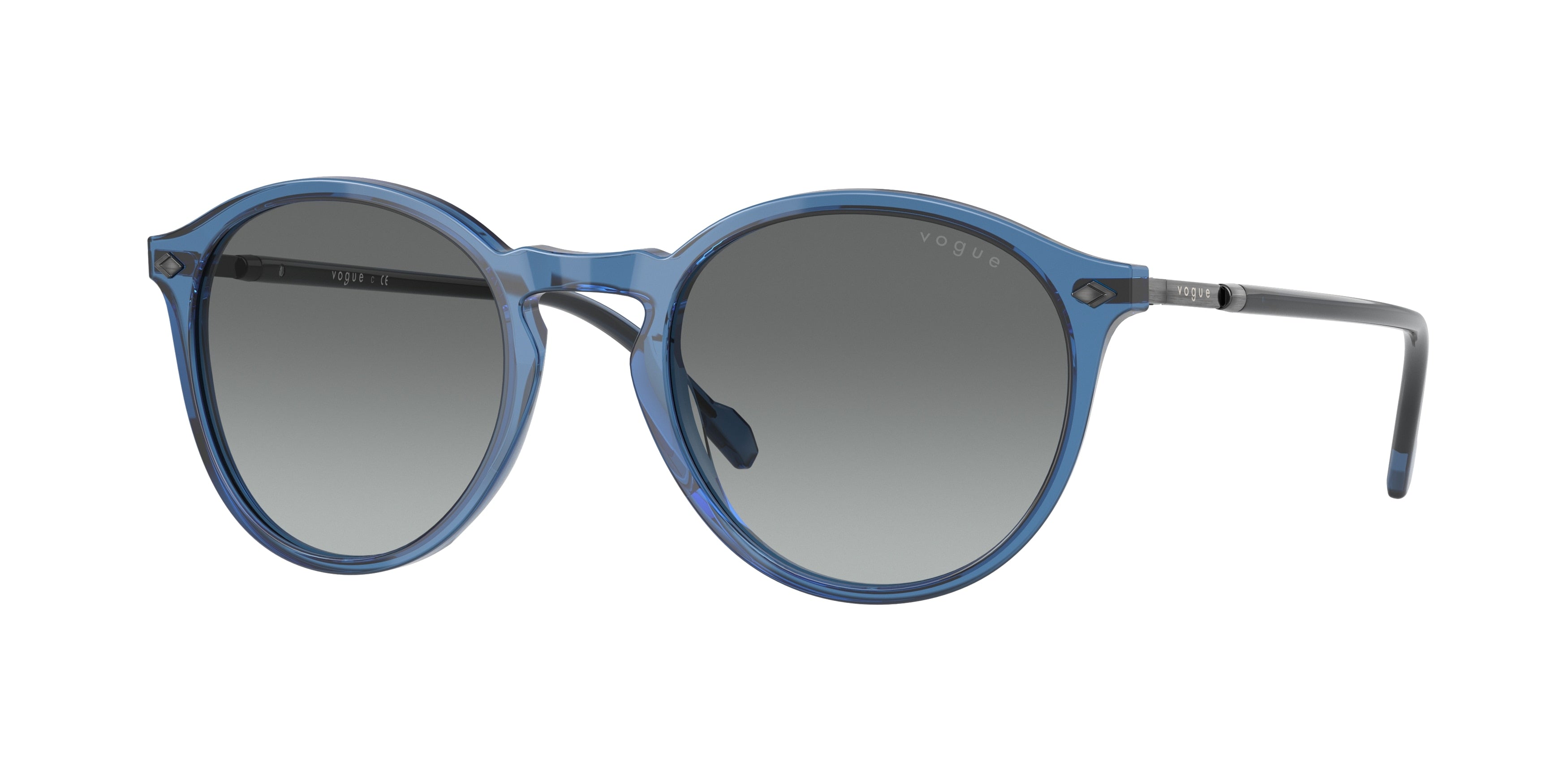 Vogue VO5432S Phantos Sunglasses  298311-Blue Sea 51-145-21 - Color Map Blue