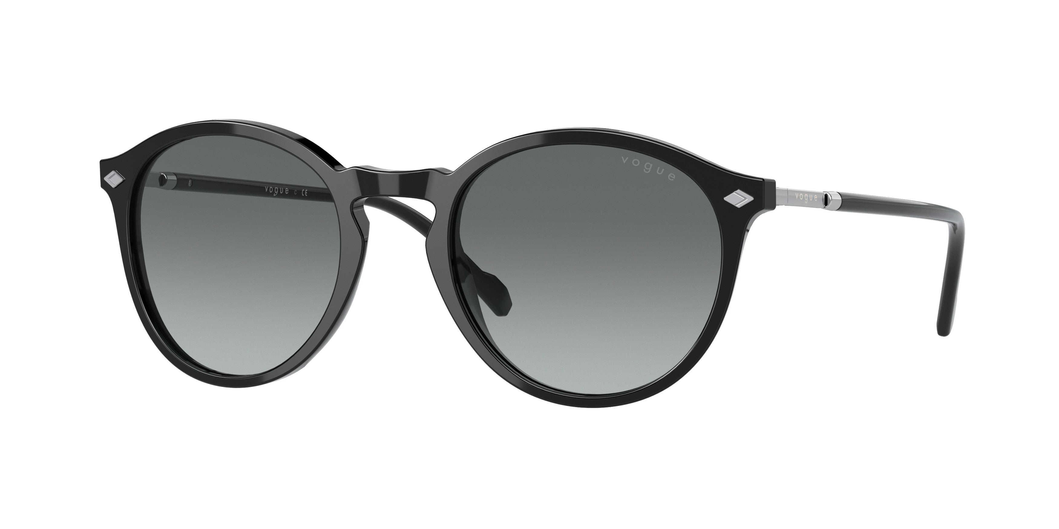 Vogue VO5432S Phantos Sunglasses  W44/11-Black 51-145-21 - Color Map Black