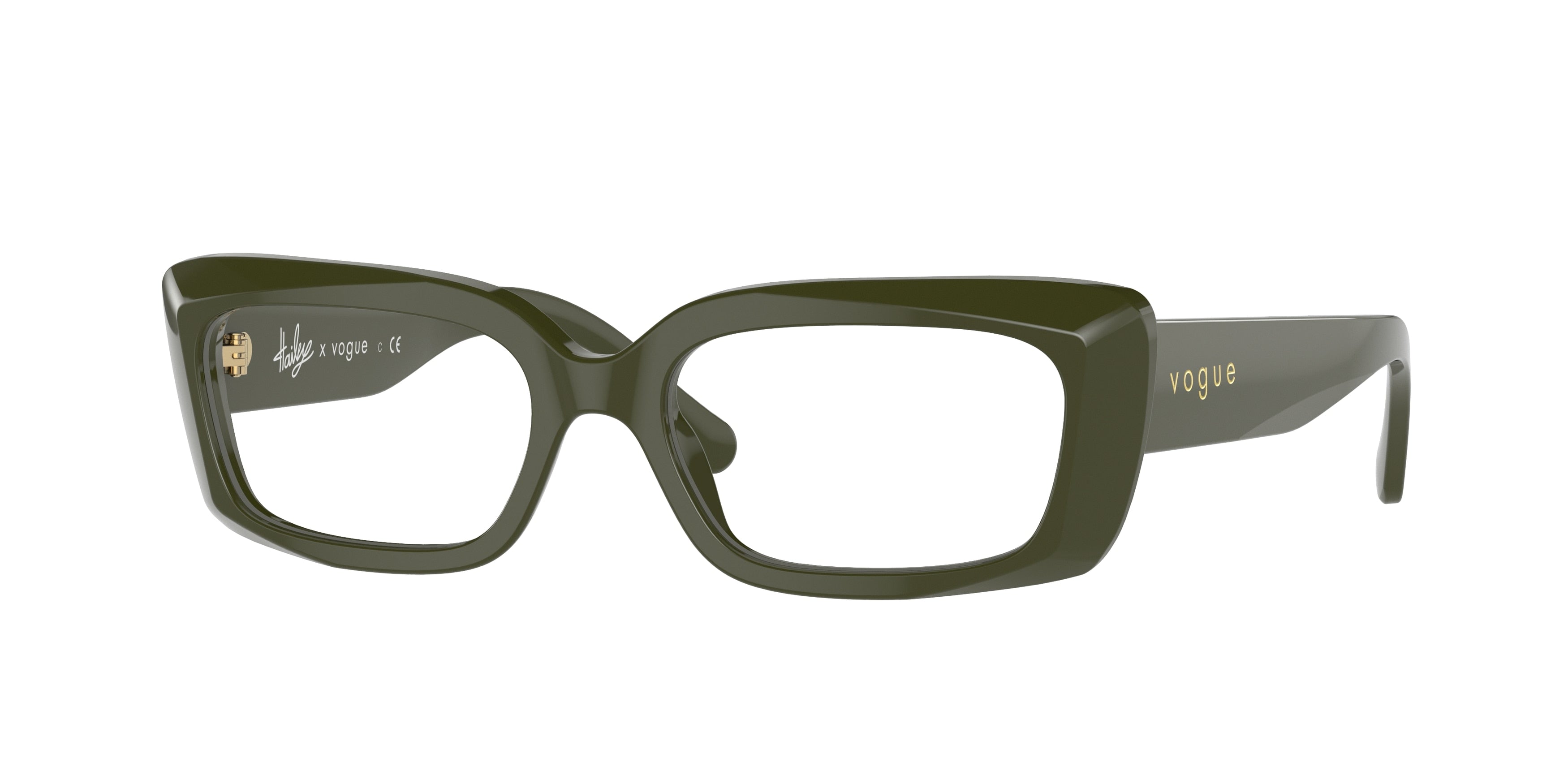 Vogue VO5441 Rectangle Eyeglasses  2914-Hunter Green 52-135-17 - Color Map Green