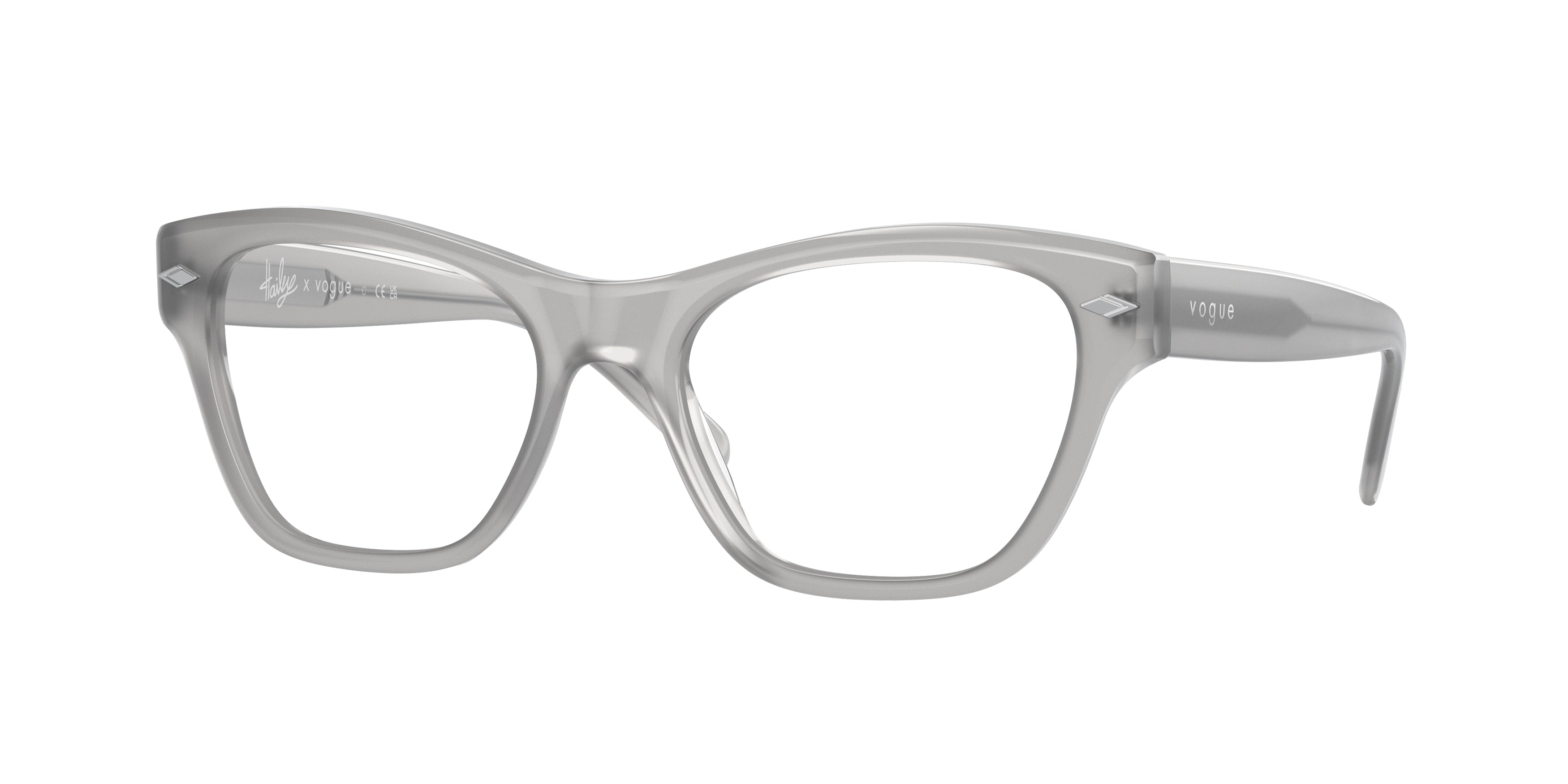 Vogue VO5446 Cat Eye Eyeglasses  3002-Grey 52-135-18 - Color Map Grey