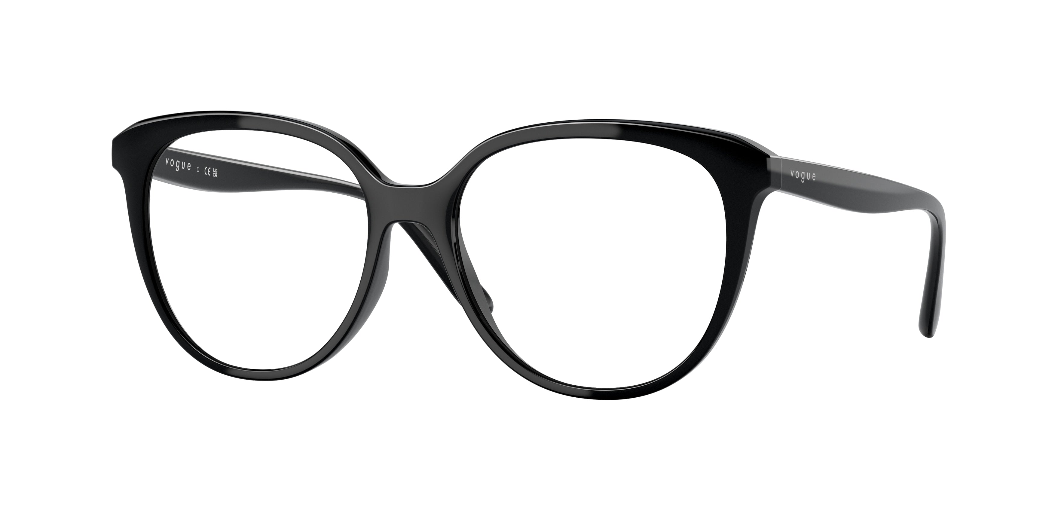 Vogue VO5451F Phantos Eyeglasses  W44-Black 53-140-16 - Color Map Black