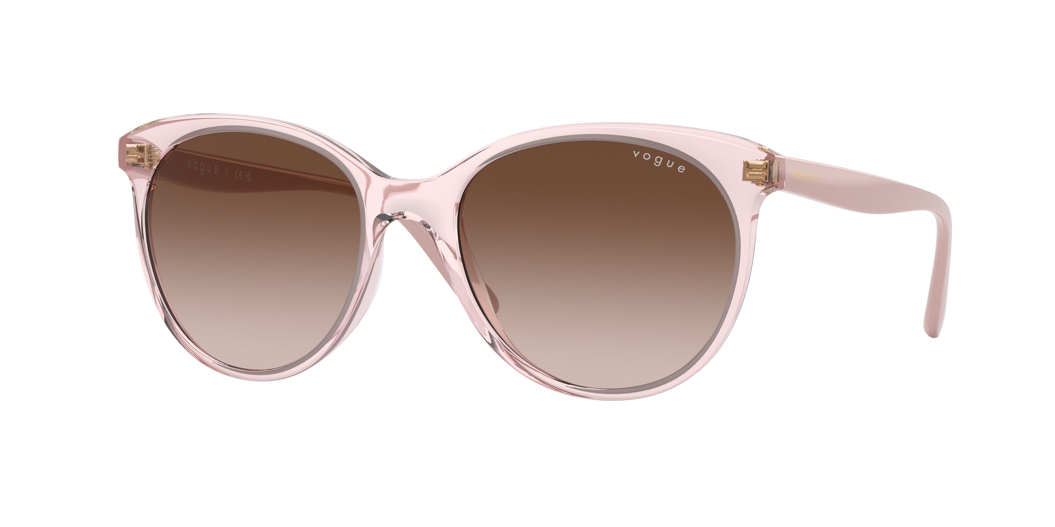 Vogue VO5453SF Phantos Sunglasses  282813-Transparent Pink 54-140-17 - Color Map Pink