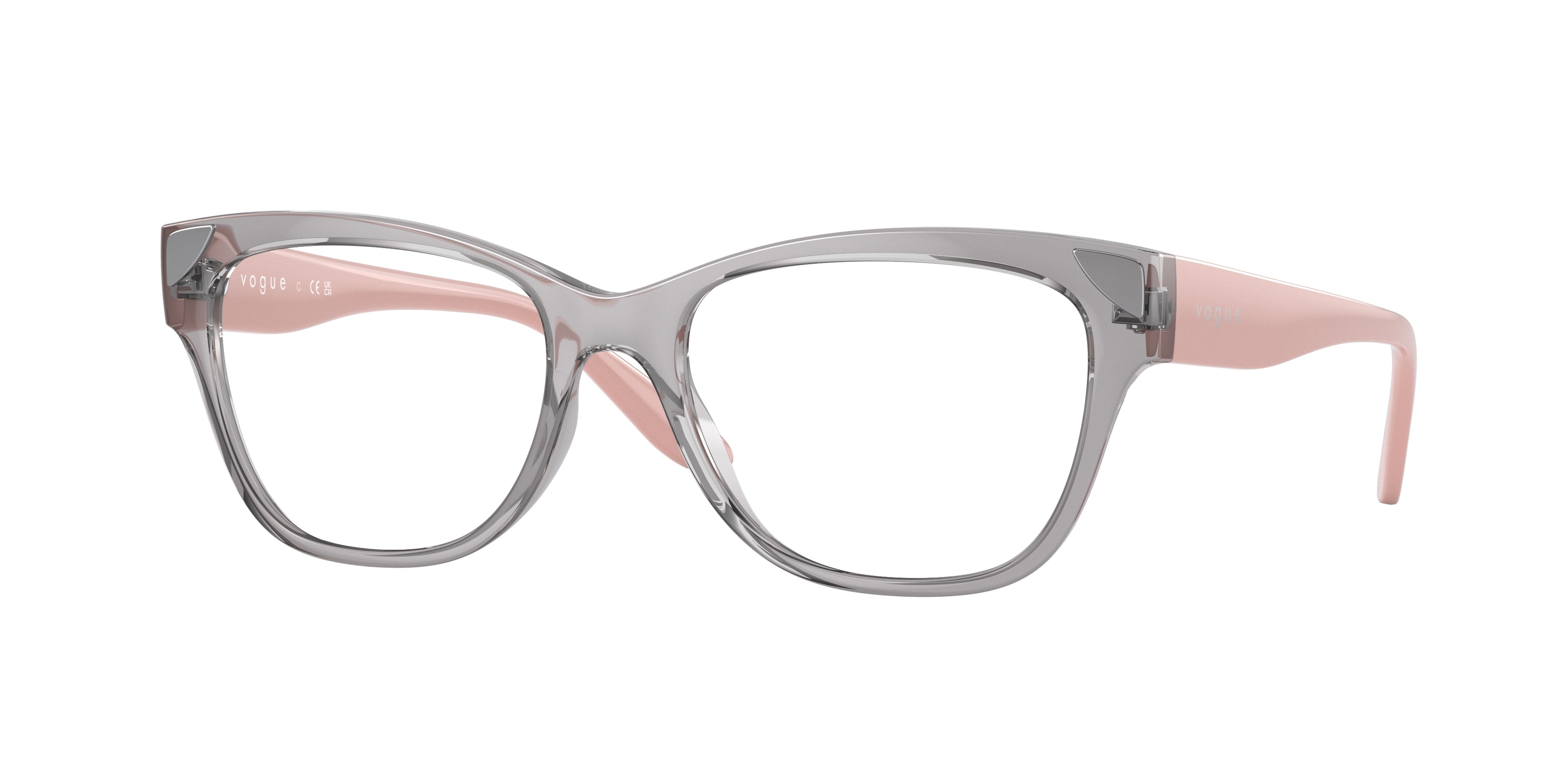 Vogue VO5454 Pillow Eyeglasses  2726-Transparent Grey 53-135-17 - Color Map Grey