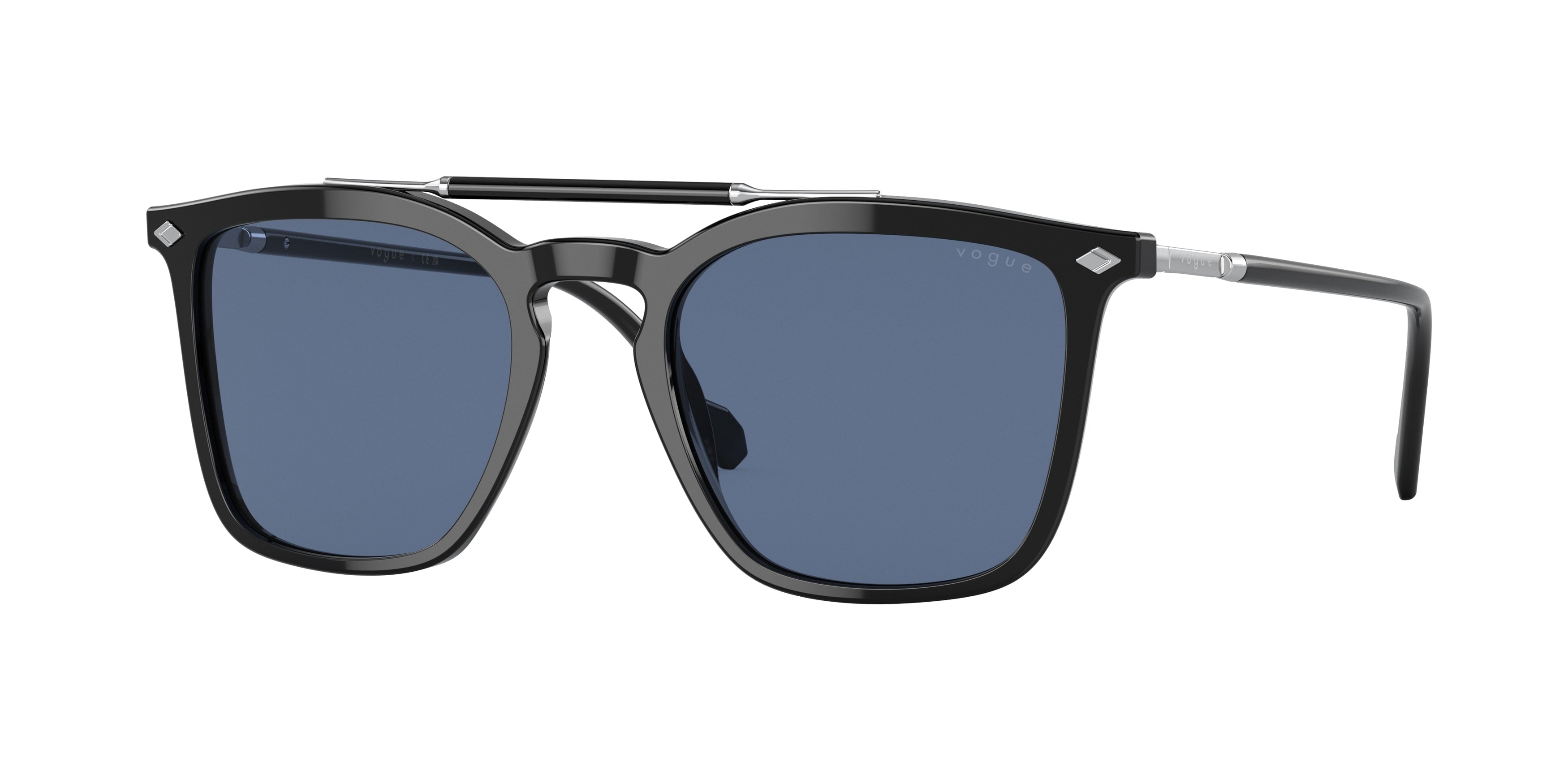 Vogue VO5463S Square Sunglasses  W44/80-Black 51-145-20 - Color Map Black