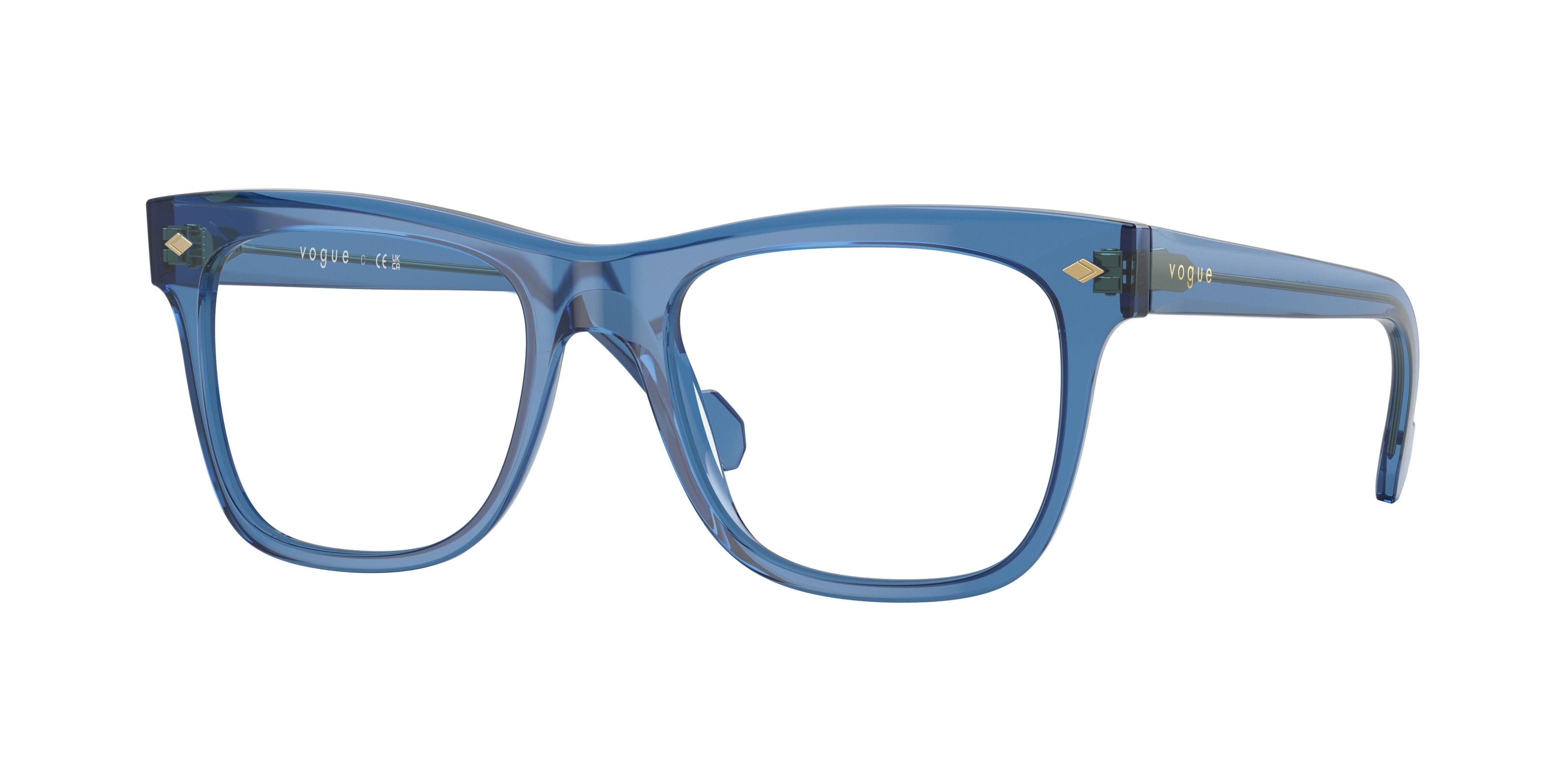 Vogue VO5464 Square Eyeglasses  2983-Blue 49-145-18 - Color Map Blue