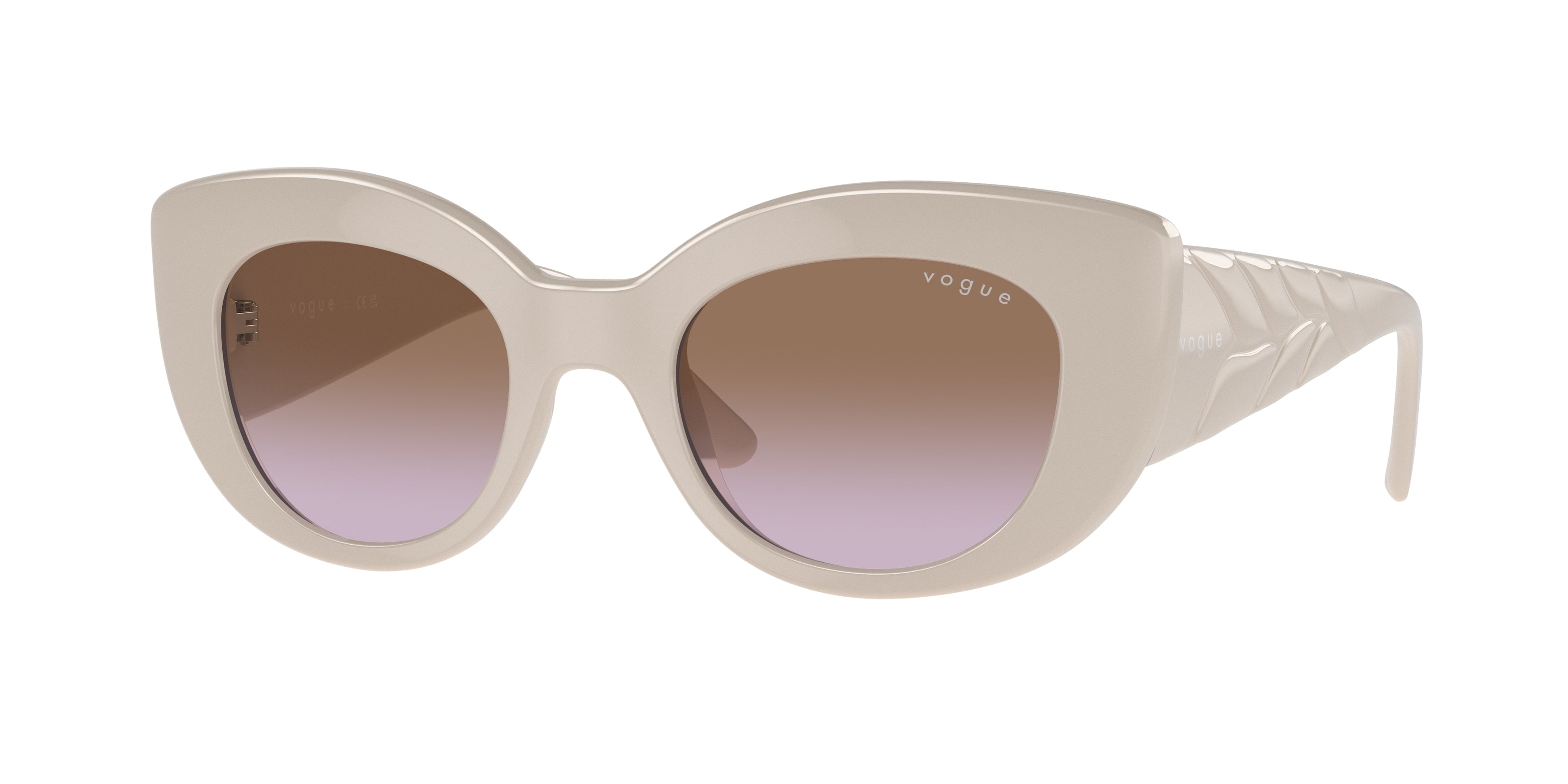 Vogue VO5480S Butterfly Sunglasses  304968-Full Light Grey 49-135-21 - Color Map Grey
